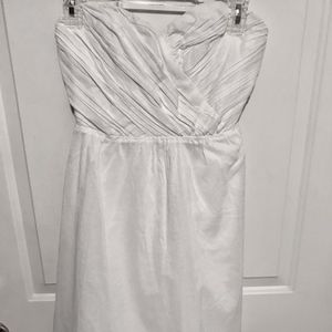 Express White Strapless Dress